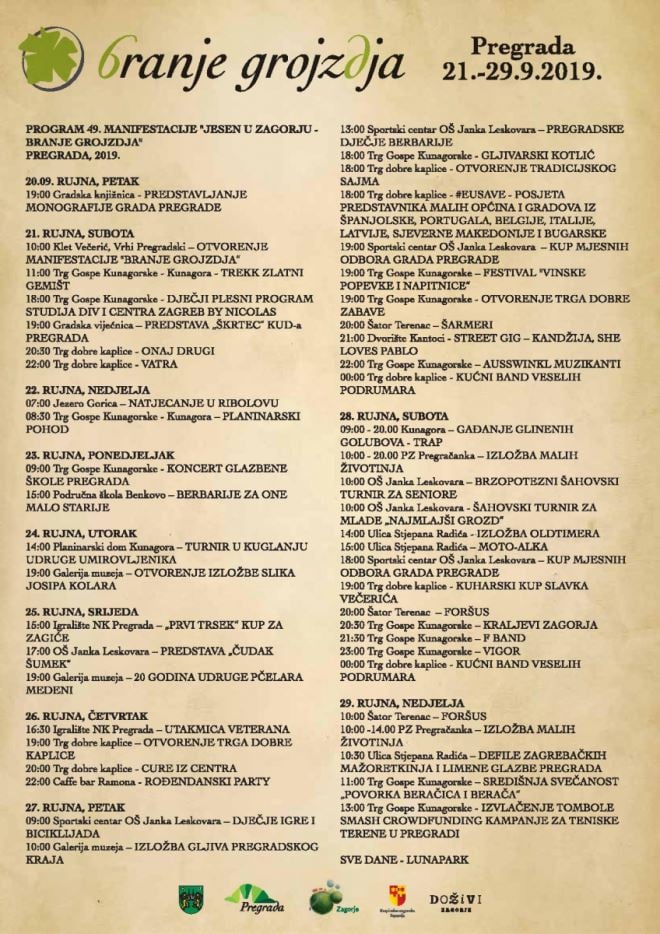 Jesen u Zagorju - Branje Grojzdja